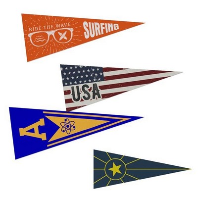 Active Lifestyle Pennants - Full Color/Bleed (5"x 12")